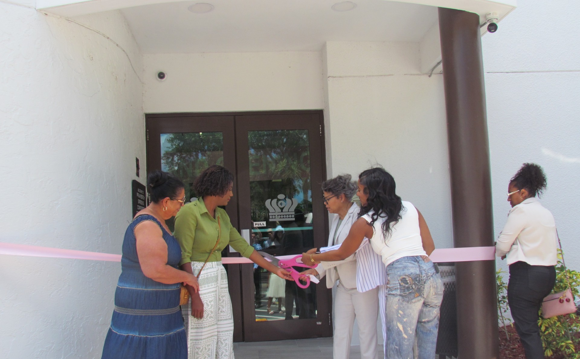 Ribbon cutting moment at CBA